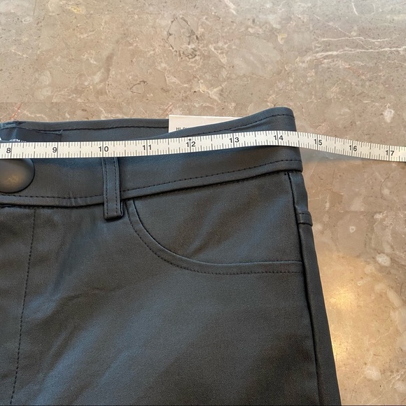 NWT Zara high rise faux leather black leggings size medium - Picture 7 of 8